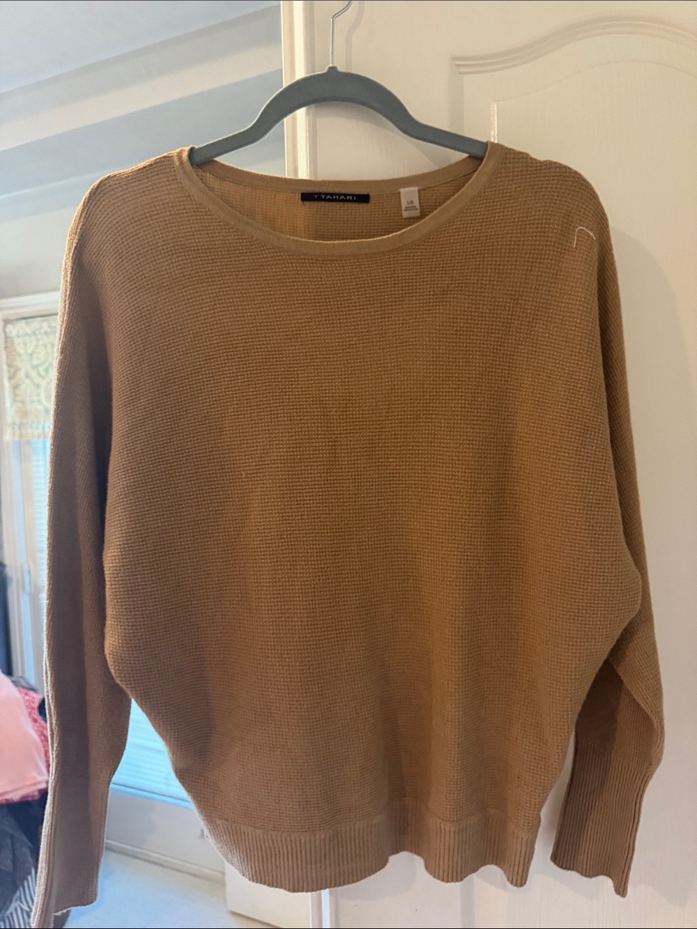 Tahari Camel Crewneck Sweater